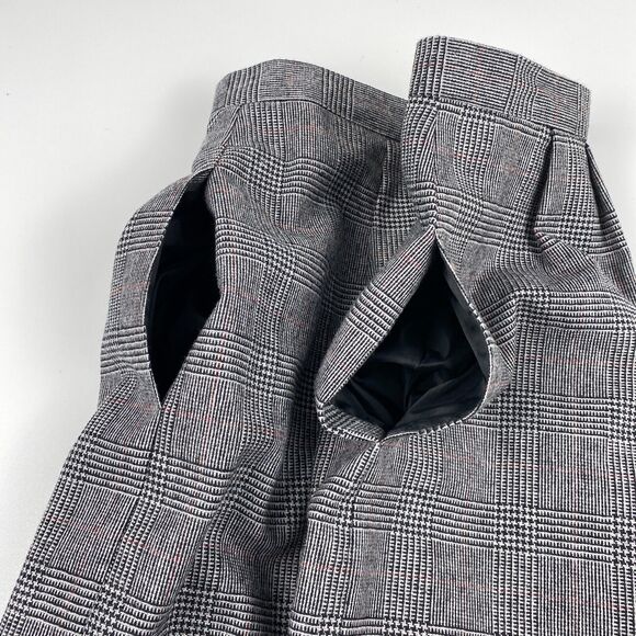 La Suit Petite Skirt Set Womens Sz 12 Black Red Plaid Wool Blend 80s VTG 2pc - Picture 14 of 15